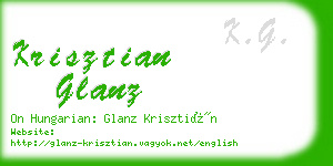 krisztian glanz business card